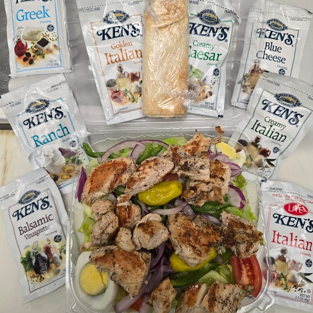 Charcoal Grilled Chicken Salad.