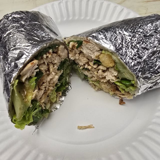 Grilled Chicken Greek Wrap.
