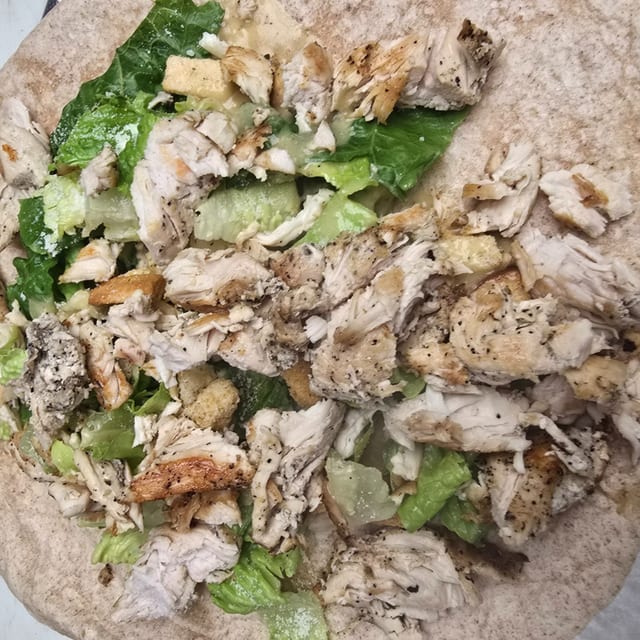 Grilled Chicken Caesar Wrap.