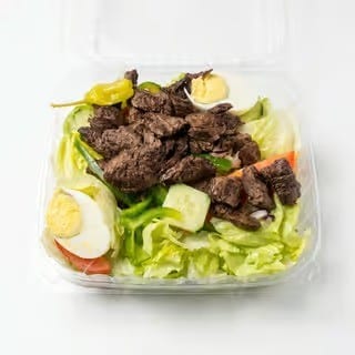 Charcoal Grilled Steak Tips Salad