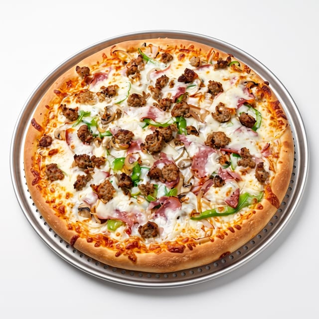 Mattapan House Special Pizza.